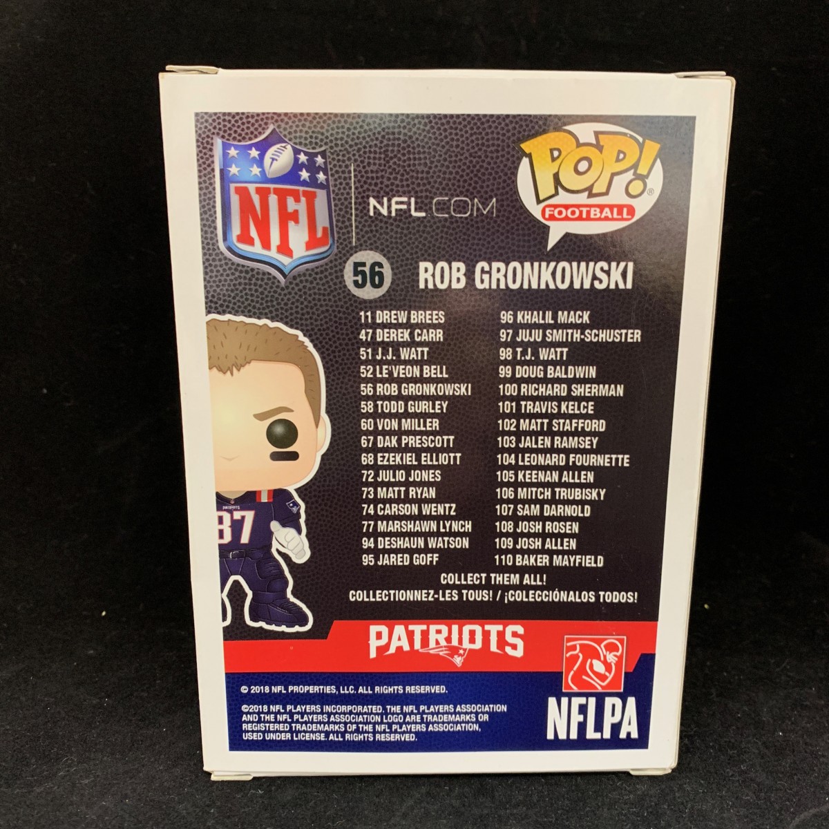 Funko Pop Footbal (NFL): New England Patriots - Rob Gronkowski #56